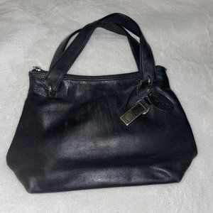 Designer Rolfs Black Leather Mini Arm Handbag